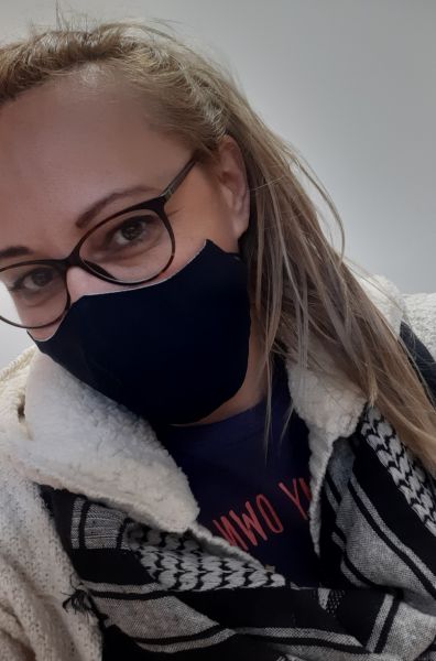 Shemagh scarf - white/black stars Shemagh scarf - white/black stars