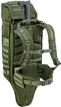 BACKPACK WITH INTEGRATED GUN HOLSTER - 45 L - DEFCON 5® - OD GREEN