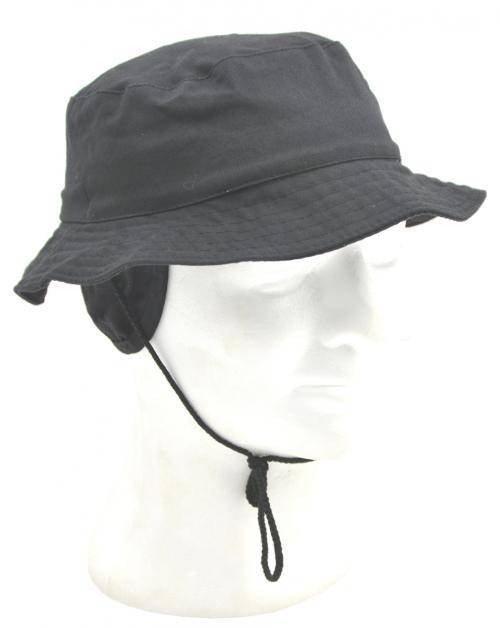 BOONIE HAT WITH NECK PROTECTION - BLACK