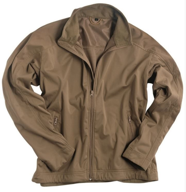 LIGHTWEIGHT SOFTSHELL JACKET  WITHOUT POCKETS - Mil-Tec® - COYOTE