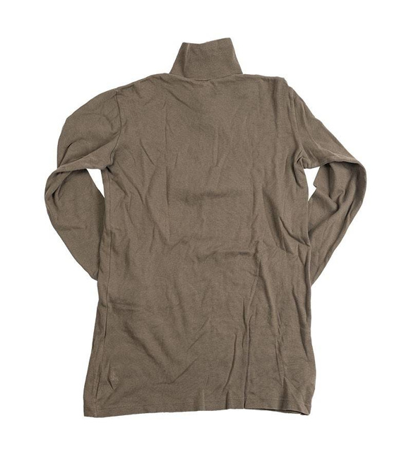 TRICOT SHIRT WITH ZIPPER - OD - SWISS MILITARY SURPLUS - USED
