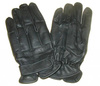 BLACK LEATHER ´SUPER DEFENDER´ FINGER GLOVES