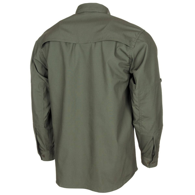 SHIRT "ATTACK" - LONG-SLEEVED - RIP-STOP - OD GREEN