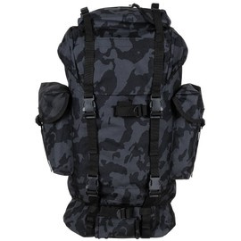 BW COMBAT BACKPACK - ALUMINIUM ROD - 65 L - MFH® - NIGHT CAMO