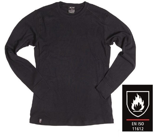 LONG SLEEVE UNDERSHIRT - FLAME RESISTANT - ISO11612 CERTIFIED - Mil-Tec - DARK BLUE