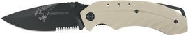 DEFCON 5 TACTICAL FOLDING KNIFE TAN FOXTROT - BOX