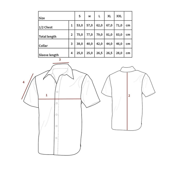 US Shirt, short sleeves, Black