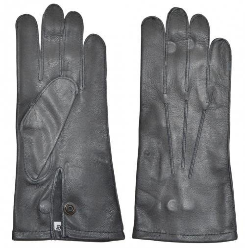 GLOVES GENUINE GERMAN POLICE GREY LEATHER W/O LINING