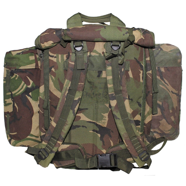 GB Backpack, "Other Arms", side pockets, DPM camo, used 50 x 40 x 22 cm