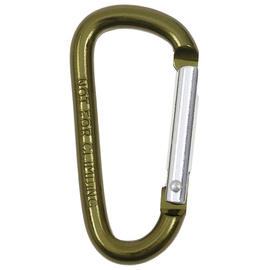 Carabiner, D 6mm x 6 cm, OD green