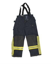 GERMAN PROTECTION PANTS - GORETEX - DARK BLUE - MILITARY SURPLUS - USED