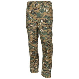 US BDU COMBAT PANTS - MFH® - DIGITAL WOODLAND