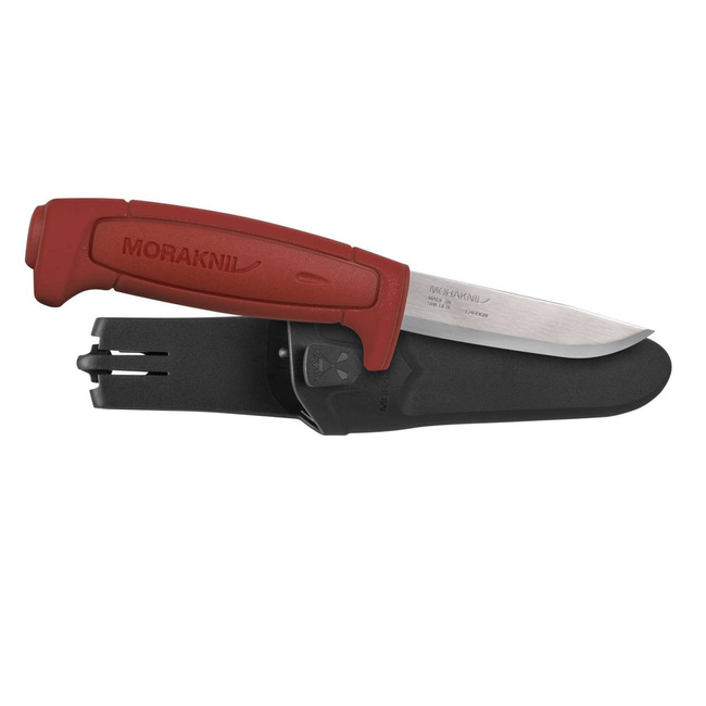 Morakniv® BASIC 511 Knife - Carbon Steel - Red