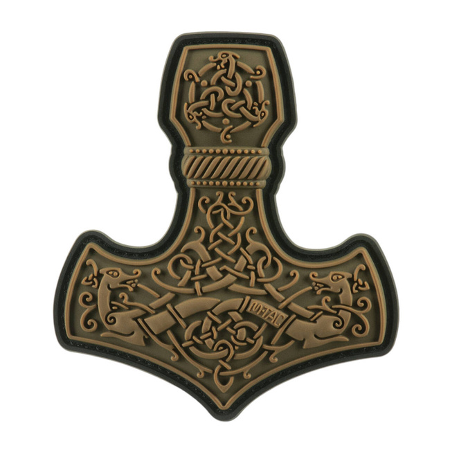 PVC PATCH 3D MJÖLNIR - LARGE - COYOTE - M-TAC