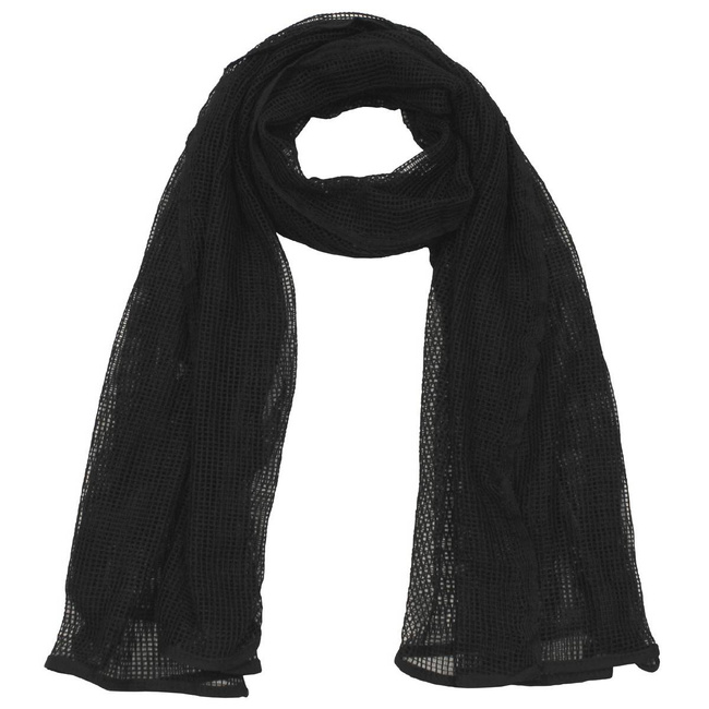 MESH SCARF - 190 x 90 CM - BLACK