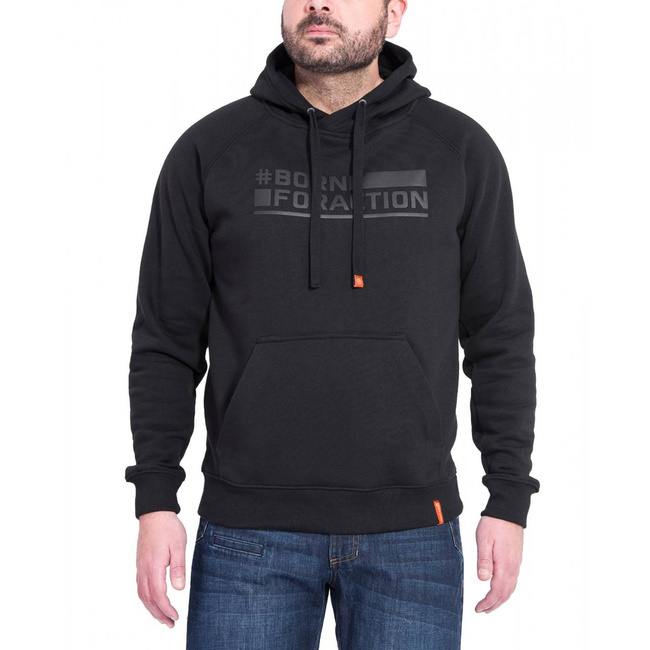SWEATER WITH HOOD - "PHAETON - BORN FOR ACTION" - PENTAGON® - CAMO GREEN