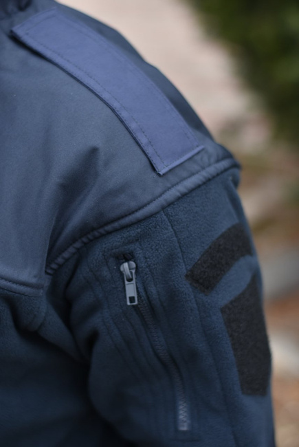 POLAR JACKET - CLASSIC ARMY - Helikon Tex - NAVY BLUE - WITH EMBLEMS - IGSU