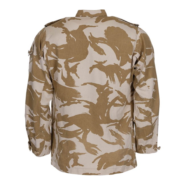 BRITISH COMBAT FIELD JACKET - TROPICAL - DPM DESERT - MILITARY SURPLUS - USED