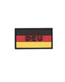PVC 3D PATCH WITH HOOK & LOOP CLOSURE - FLAG OF GERMANY DEU - COLORED - Mil-Tec - SMALL