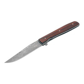 DAMASCUS KNIFE URBAN TRAPPER COCOBOLO - BOKER PLUS