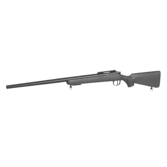 REPLIKA AIRSOFT SNIPER RIFLE - UPGRADED VERSION - 450 FPS - BLACK -  WELL - MB03AE