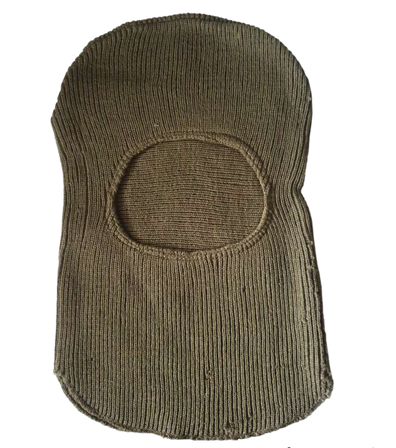 ONE HOLE WOOL BALACLAVA WINTER - ROMANIAN ARMY SURPLUS - USED