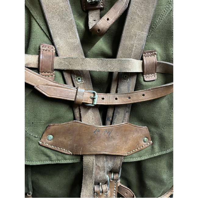 Military Olive Romanian Retro Rucksack - RSR Romanian army - OD Green - In good condition