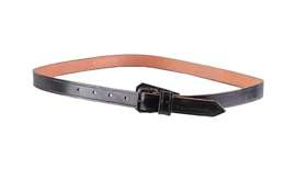 LEATHER STRAP FOR BERSAGLIERI HAT - BLACK - GENUINE ITALIAN MILITARY SURPLUS - USED