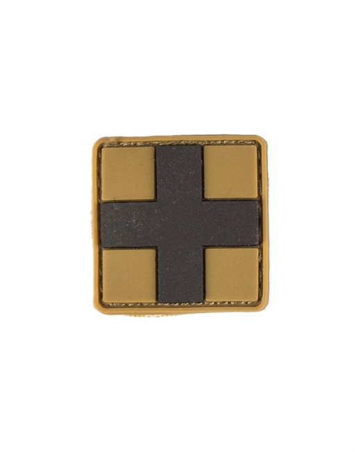 PVC 3D FIRST-AID PATCH WITH HOOK&LOOP CLOSURE - Mil-Tec® - COYOTE - SMALL