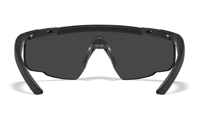 BALLISTIC SUNGLASSES - SABER ADVANCED - WILEY X - GREY/ LIGHT RUST - Black frame 
