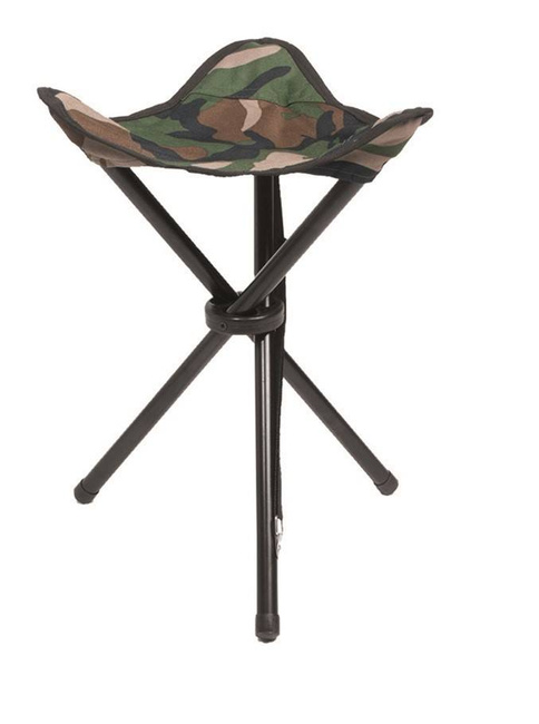 3-LEGGED FOLDING STOOL FOR CAMPING - Mil-Tec® - WOODLAND