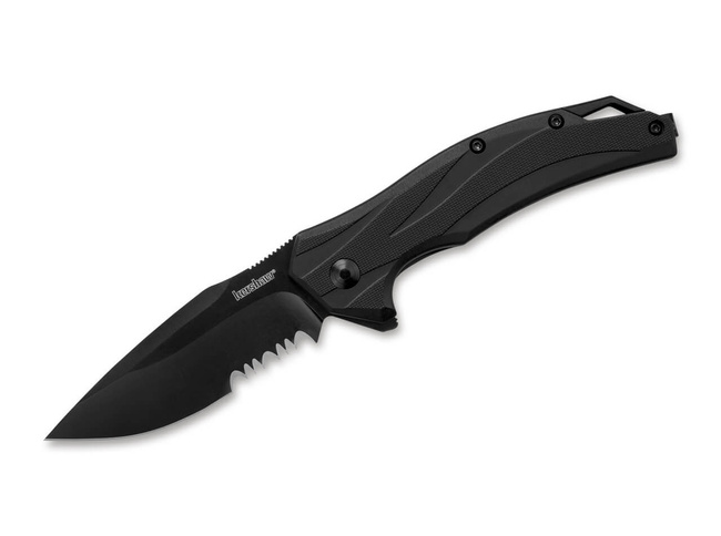 POCKET KNIFE LATERAL BLACK SERRATED - KERSHAW