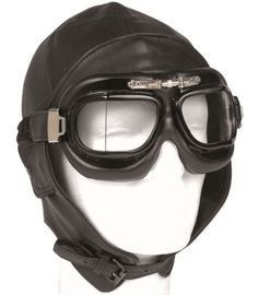 BLACK AVIATION HELMET