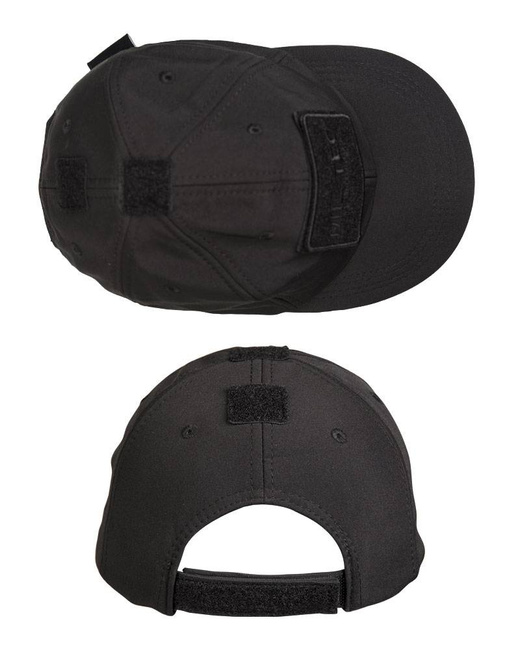 SOFTSHELL BASEBALL CAP - Mil-Tec - BLACK