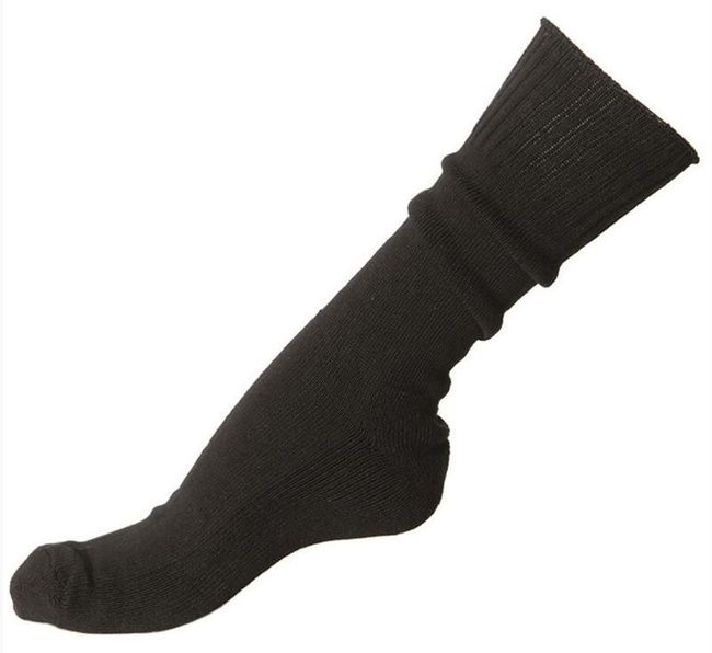 US Black SOCKS WITH CUSHION SOLE