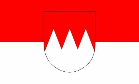 FLAG 30 x 46 cm with wooden stick FRANCONIA HERALDRY