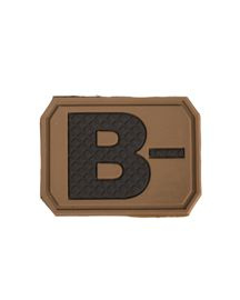 3D BLOOD TYPE PATCH - Mil-Tec® - DARK COYOTE - B NEG