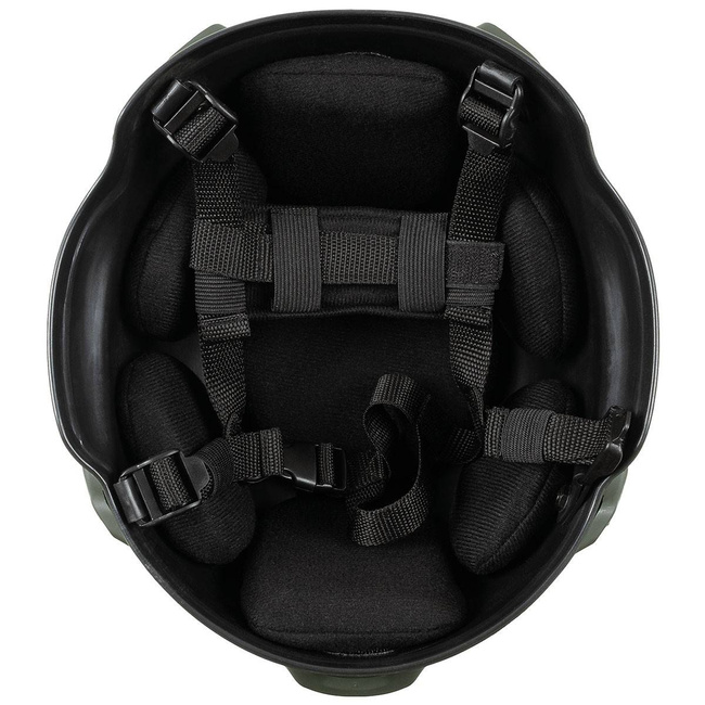 US Helmet, "MICH 2002", OD green, ABS-plastic, rails
