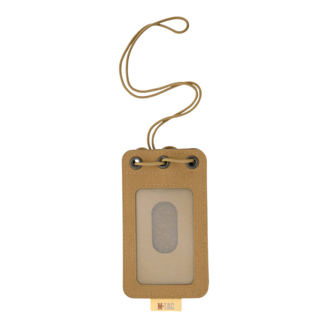 TACTICAL ID CARD HOLDER WITH LANYARD - COYOTE - M-TAC