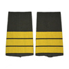PAIR OF ORIGINAL RANKS - CORVETTE CAPTAIN - GERMAN ARMY - OLIVE GREEN/GOLDEN