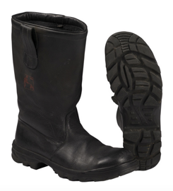 German Black Leather Firebrig.boots Used