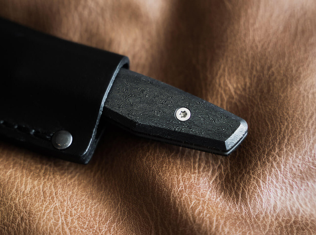 FIXED BLADE KNIFE - DAILY AK1 DAMASC - SILVER