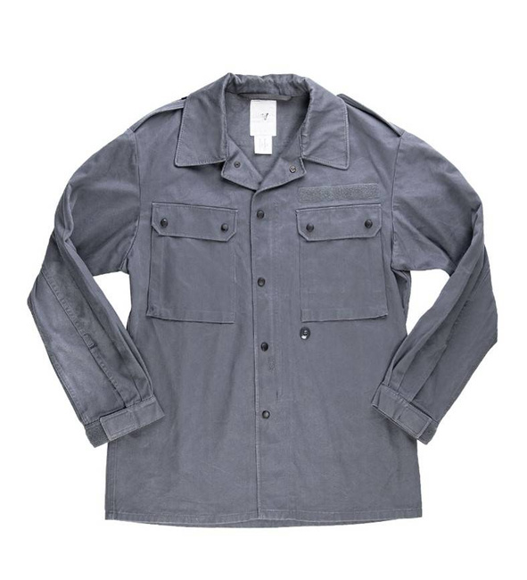 FIELD SHIRT - GREY - GERMAN MILITARY SURPLUS - USED
