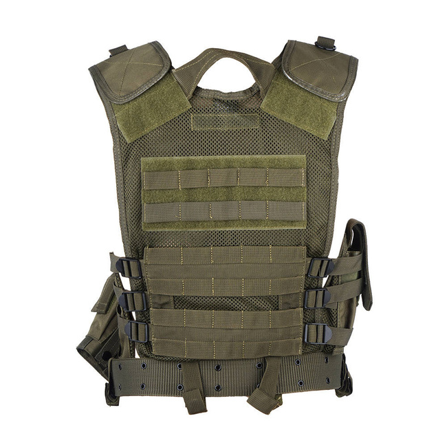 USMC TACTICAL COMBAT VEST - WITH NET AND BELT - Mil-Tec® - OD