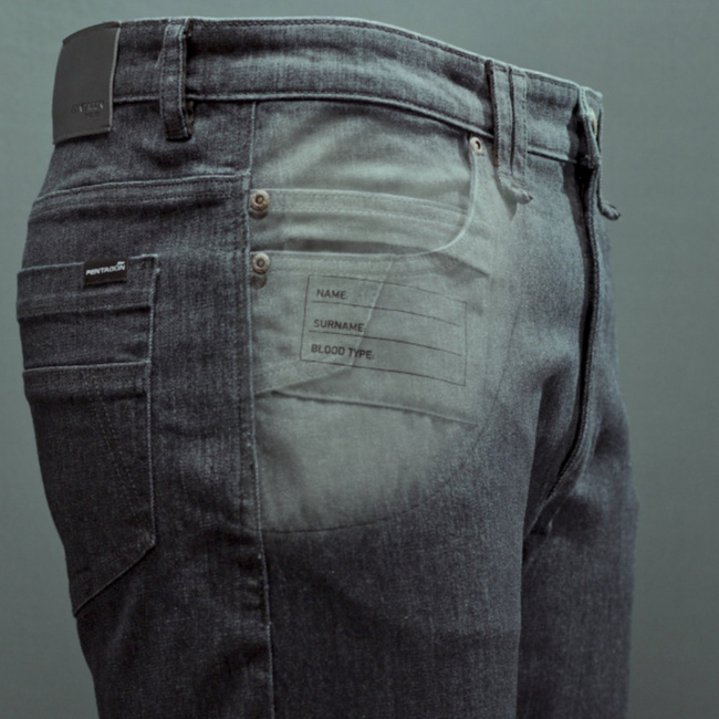 Tactical Pants - Jeans - JASON - PENTAGON - Raw - Length 34