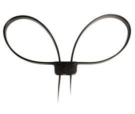 BLACK PLASTIC HANDCUFFS