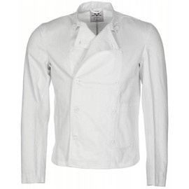 CHEF JACKET - WHITE - SWEDISH MILITARY SURPLUS - LIKE NEW