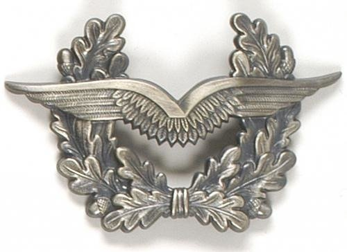 GENUINE GERMAN ARMY METAL VISOR HAT BADGE ´AIR FORCE´