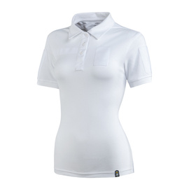 WOMEN'S TACTICAL POLO T-SHIRT - POLO-SHIRT 65/35 LADY - WHITE - M-TAC