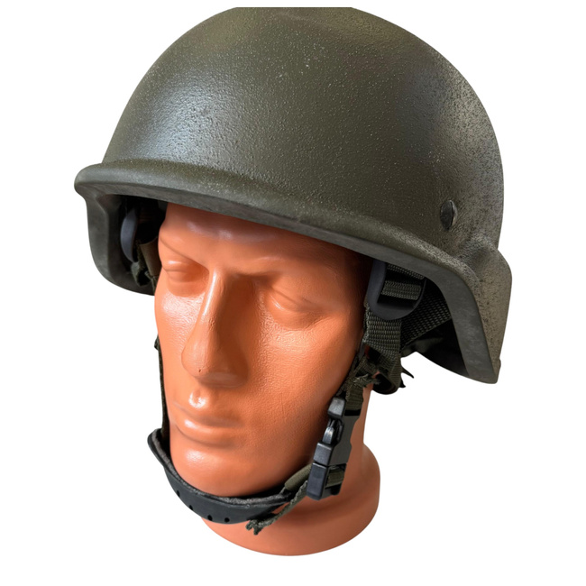 Ballistic Protection Helmet - Kevlar - Romanian Armed Forces Military Surplus - Olive Drab Green - Like New